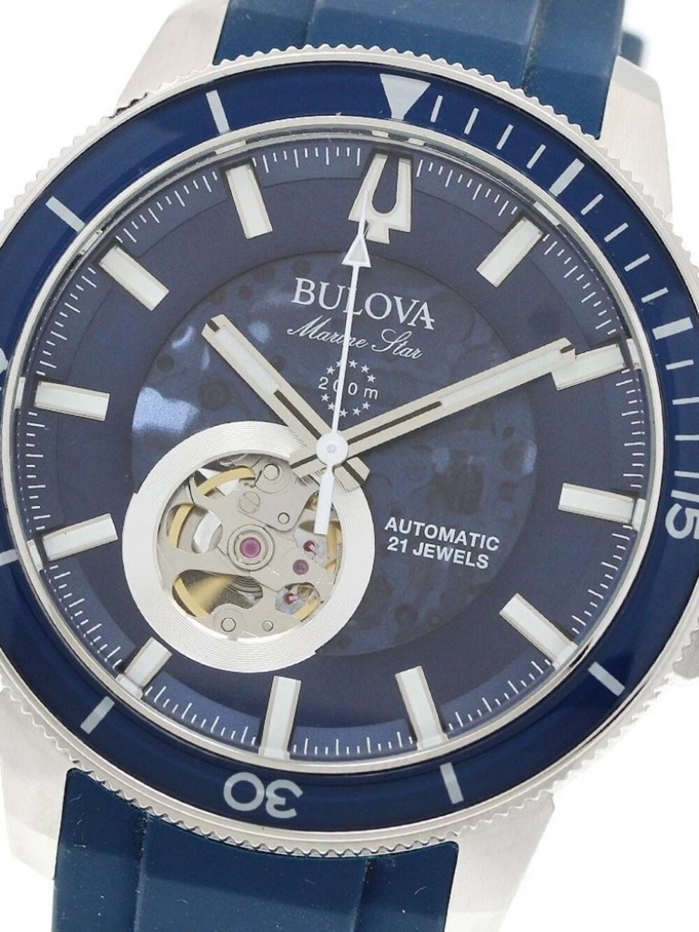BULOVA Marine star 96A303 blue Dial Automatic Men's Watch